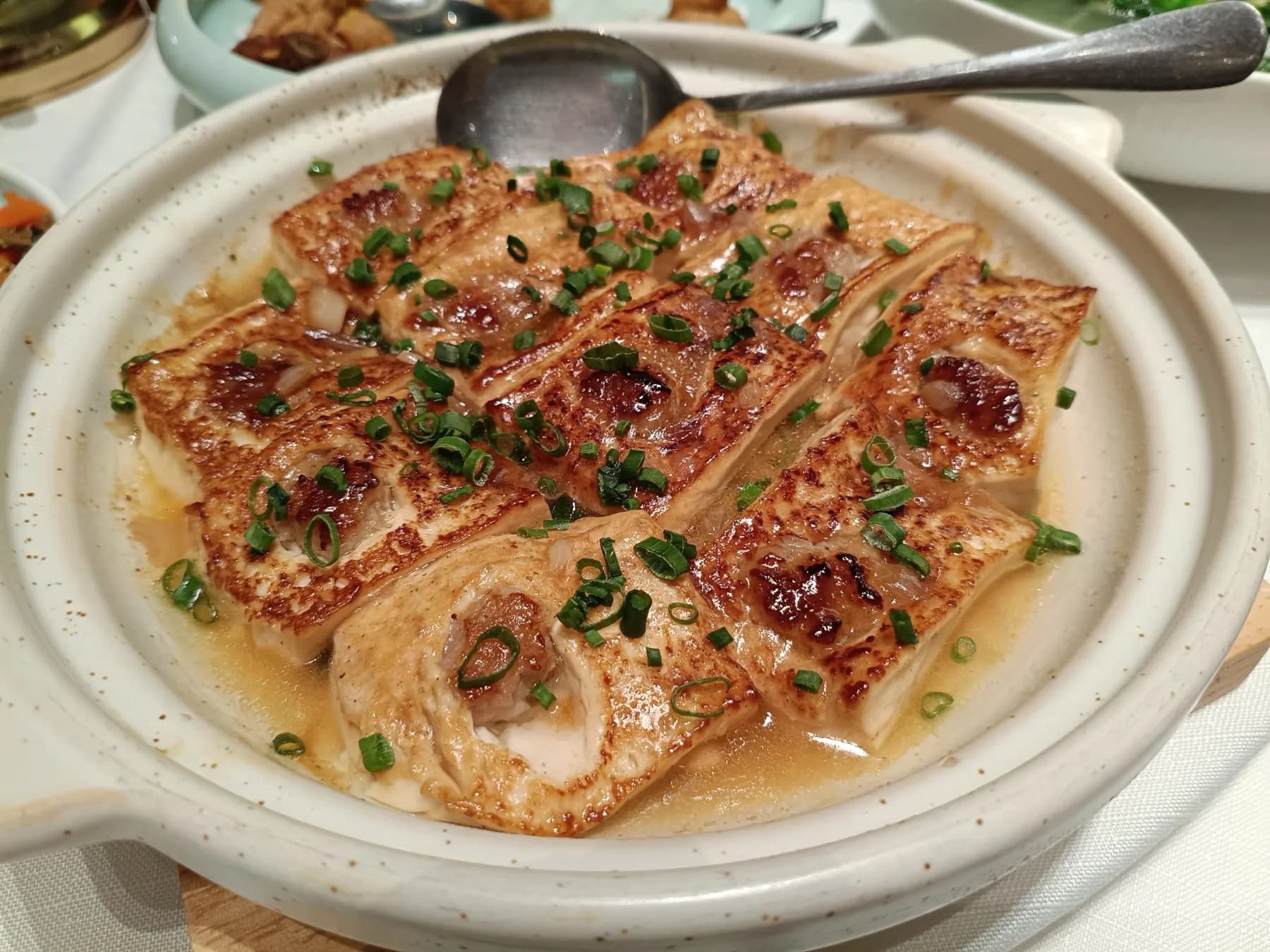 Stuffed tofu served in Huizhou