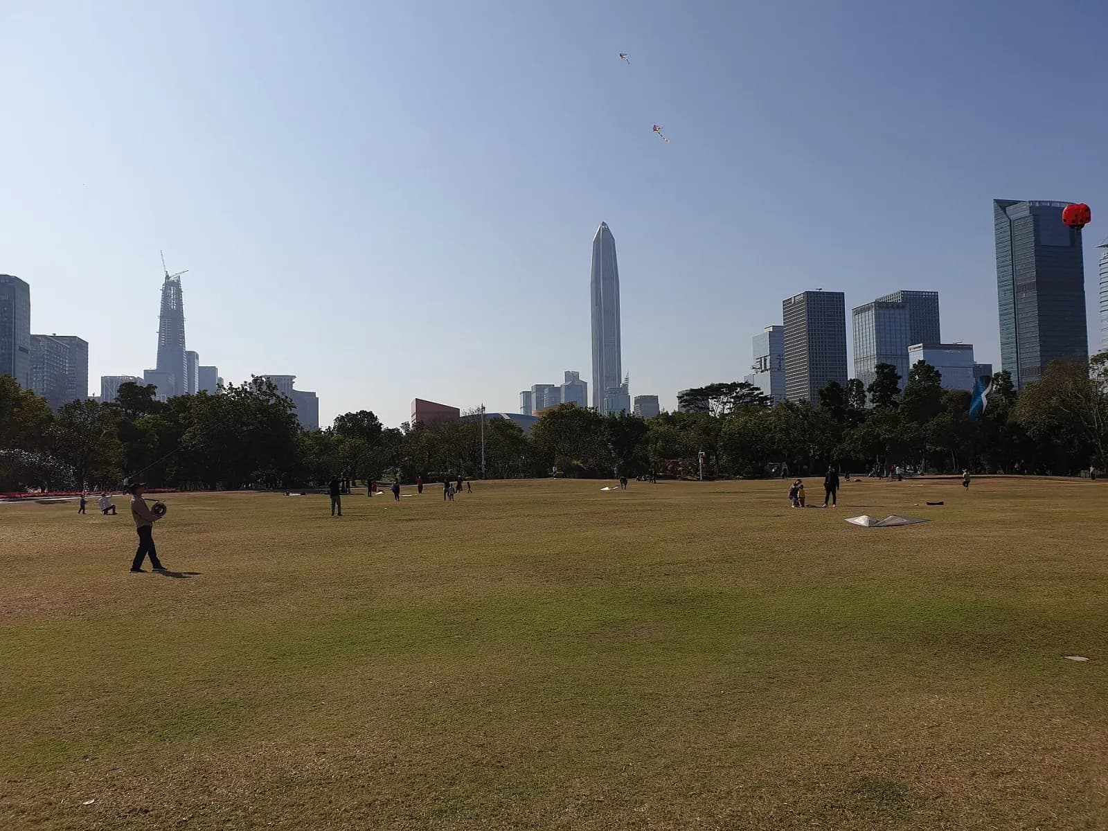 Green paths and civic landscape in Lianhuashan Park
