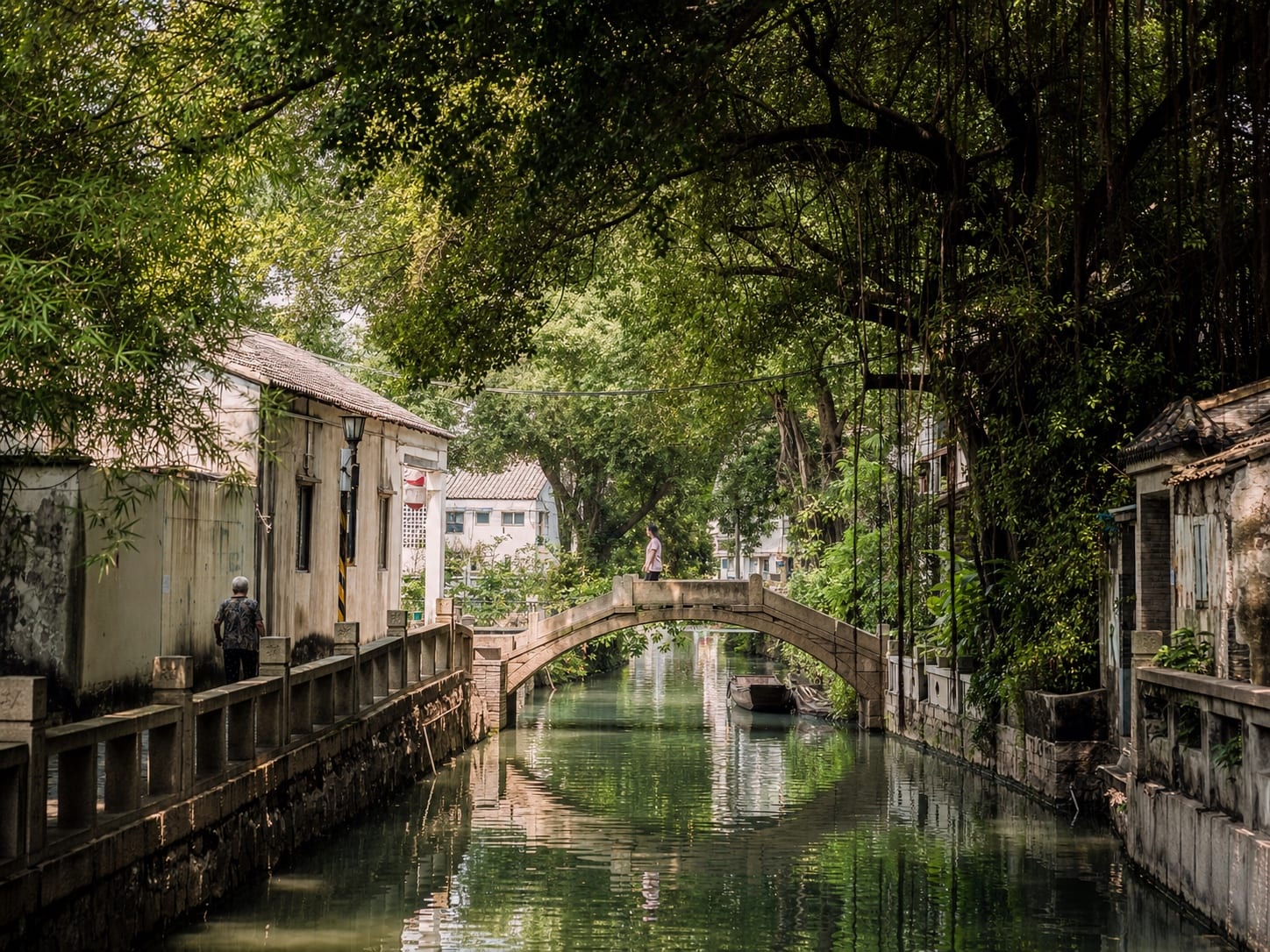 Small bridge and waterway at Lychee Bay