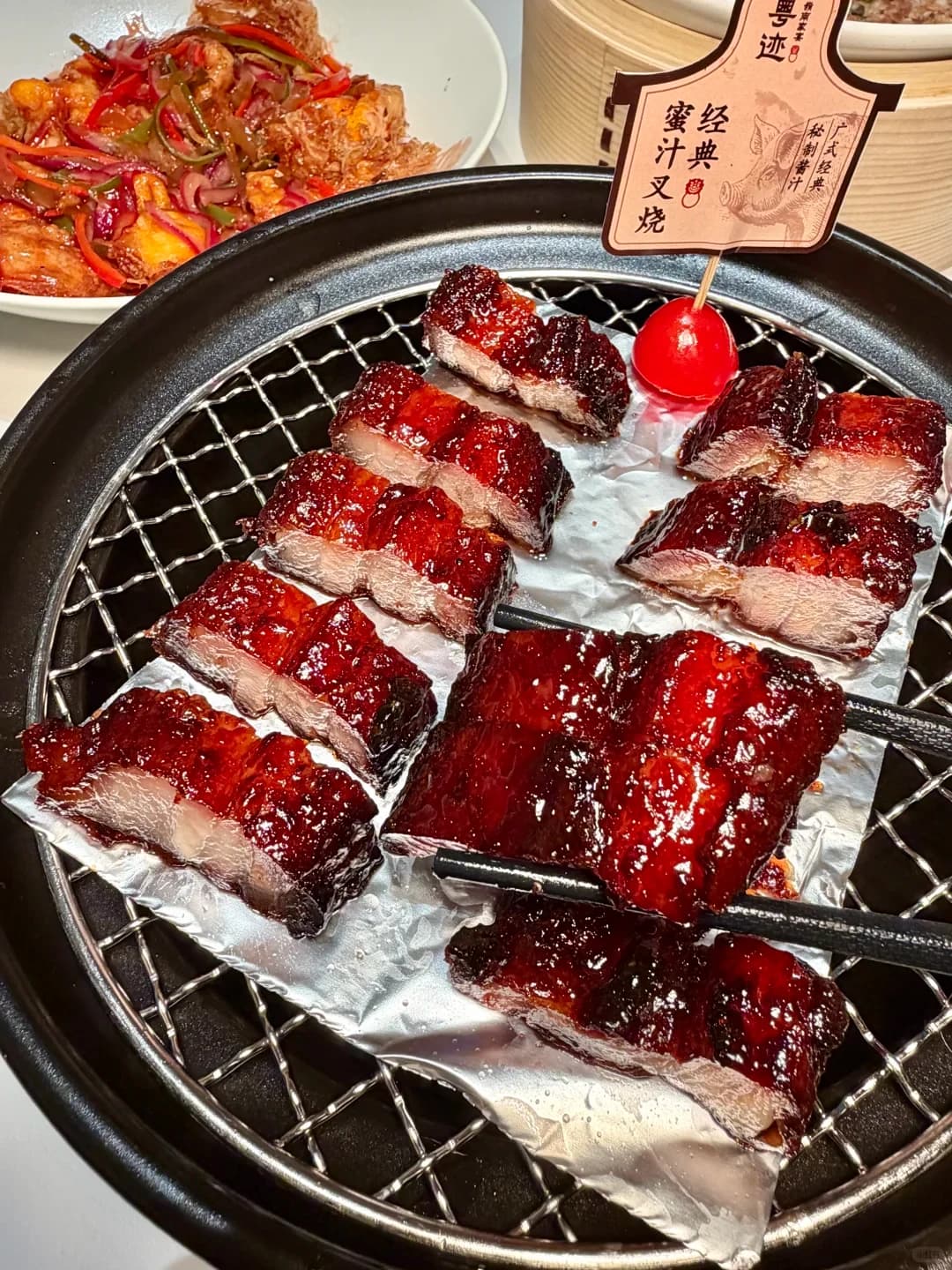 切片上碟的廣式叉燒